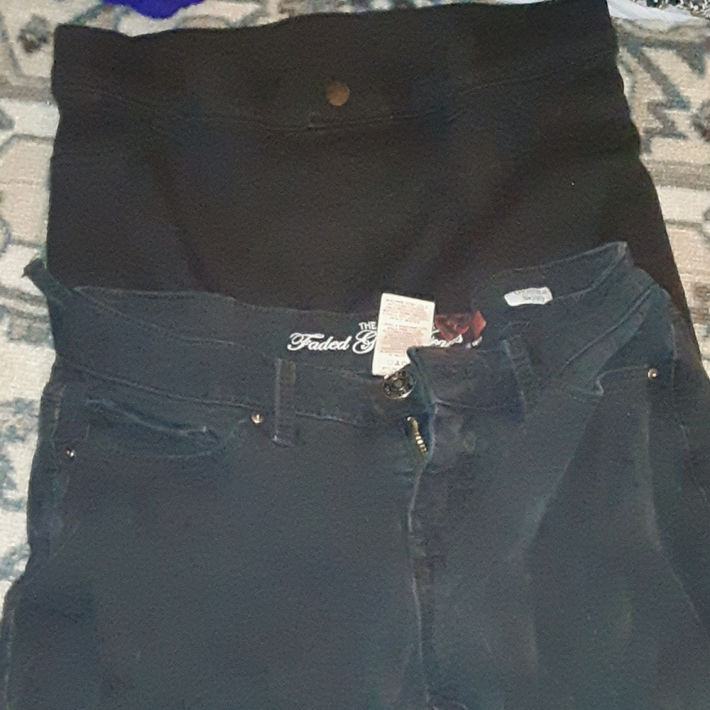 2 pairs black jeans
